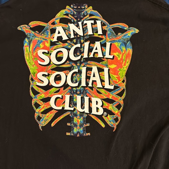 Anti social social club Blow to The Chest T-shirt size large Authentic - Picture 4 of 5